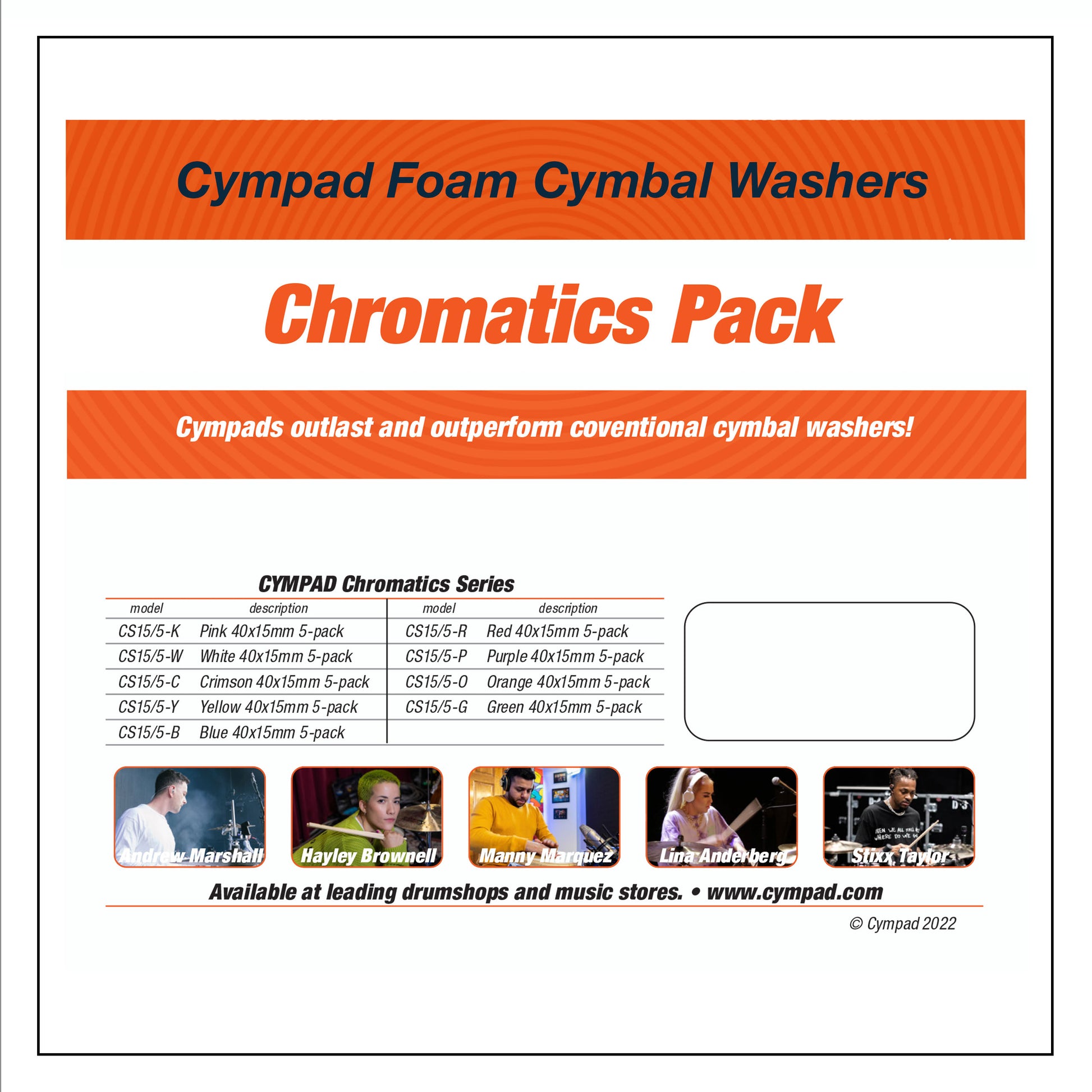 Cympad Chromatics Cymbal Pad Set Yellow